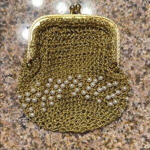 Vintage Mini Coin Purse Gold